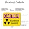 Signmission Radiation & Laser Sign, 7 in H x 10 in W, Plastic, Rectangle OS-2PACK-CR-P-710-L-10185 - alternate 4